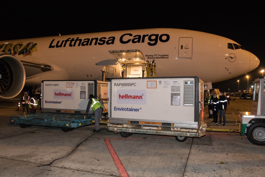 Arrib desde China el vuelo de Lufthansa con 244.800 dosis de Sinopharm