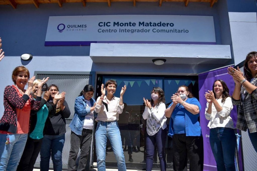 Mayra Mendoza inaugur el Centro Integrador Comunitario Monte Matadero