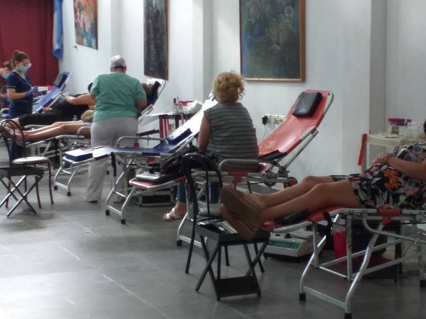 El Rotary Club realizó una jornada  de donación de sangre para los niños del Garrahan.