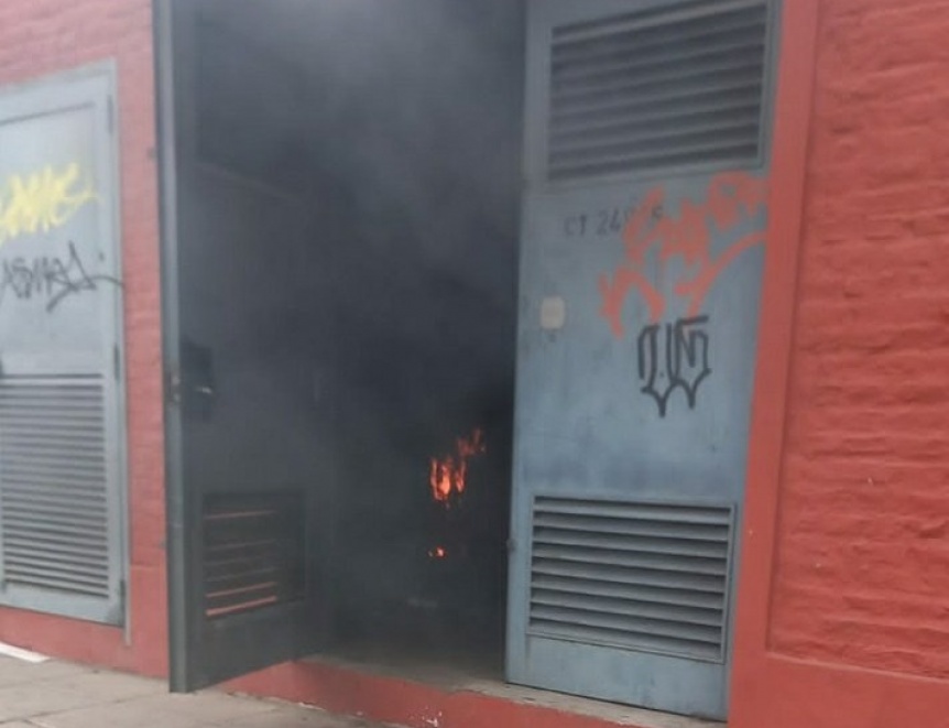 Se incendió una subestación eléctrica de Edesur en Avenida La Plata