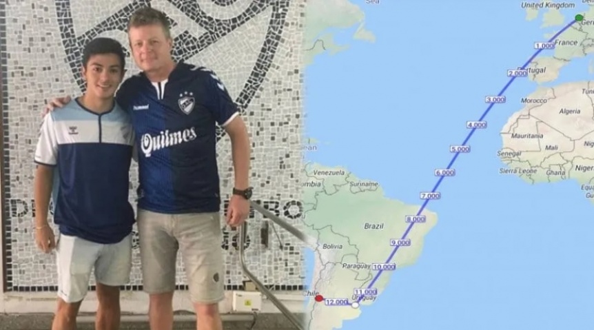 Es holands, fantico de Quilmes y viaj ms de 12 mil kilmetros para ver el cruce contra Boca