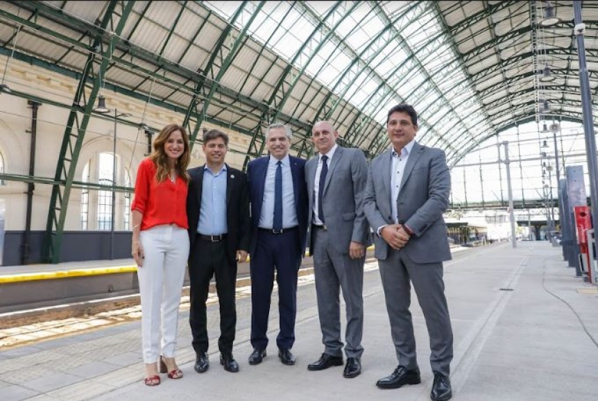 El Presidente inaugur la renovacin del histrico techo de la estacin de tren La Plata