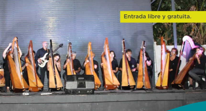 Florencio Varela: Muestra anual de la Orquesta de Arpas Municipal