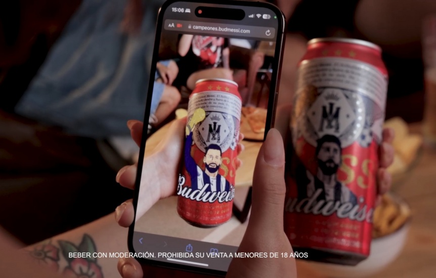 Budweiser logr que las latas de Leo Messi hablen