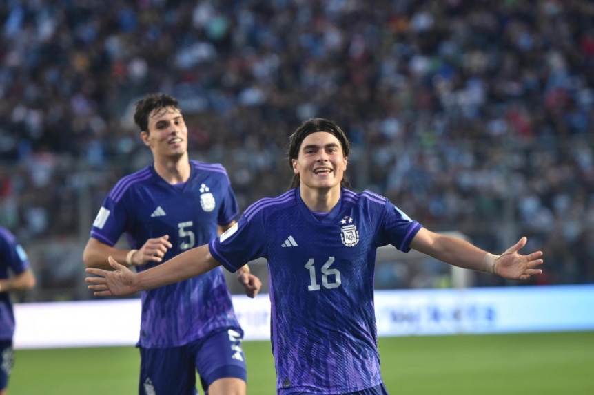 Con un golazo de Luka Romero, Argentina se floreó ante Nueva Zelanda