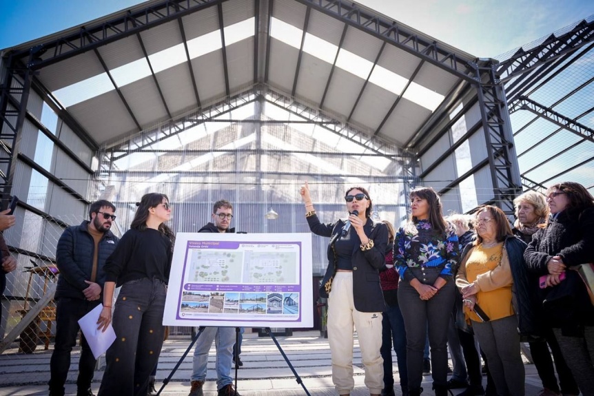 Mayra Mendoza recorri� la obra del nuevo Vivero Municipal en Don Bosco
