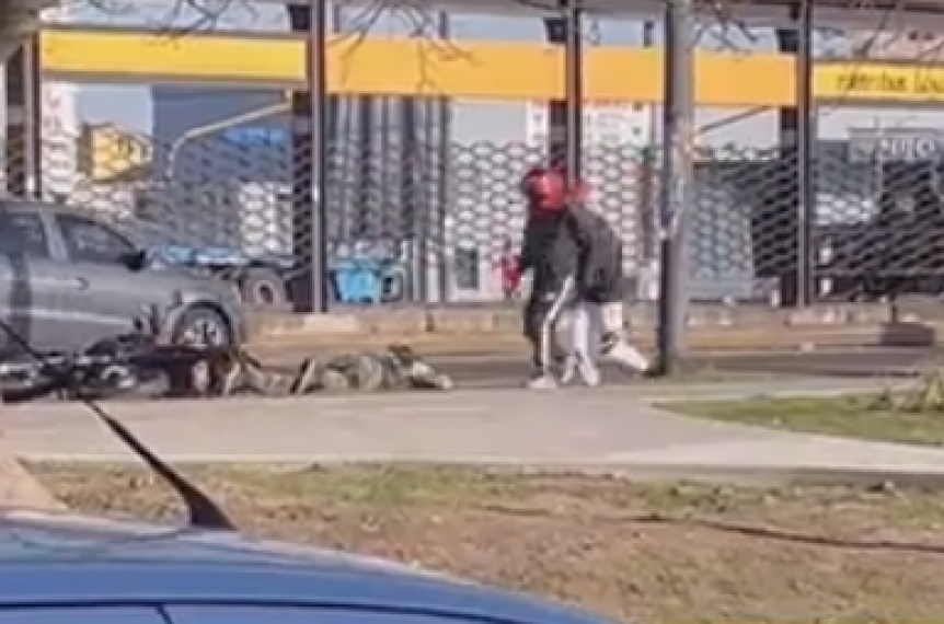 VIDEO | As� escaparon los delincuentes que asesinaron al motoquero en La Matanza
