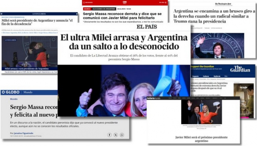 Qué dijeron los medios internacionales del triunfo de Javier Milei