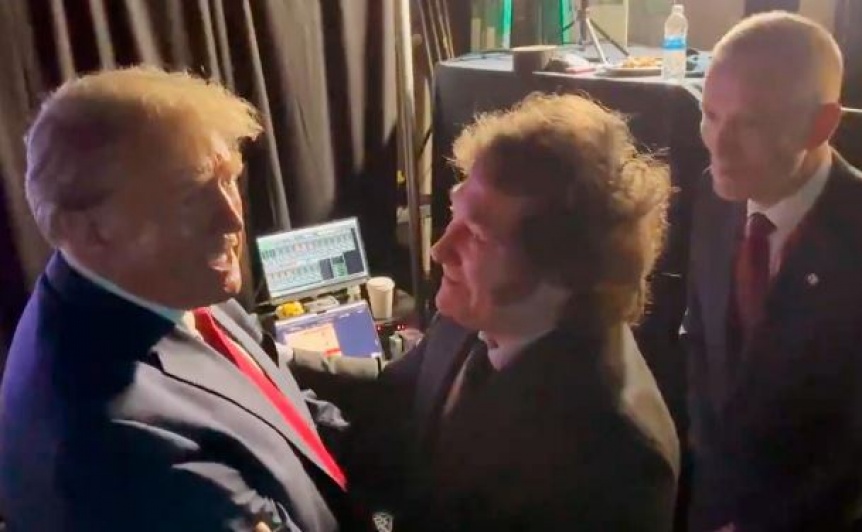 VIDEO | Milei se reuni con Trump en la conferencia conservadora que se realiza en Washington