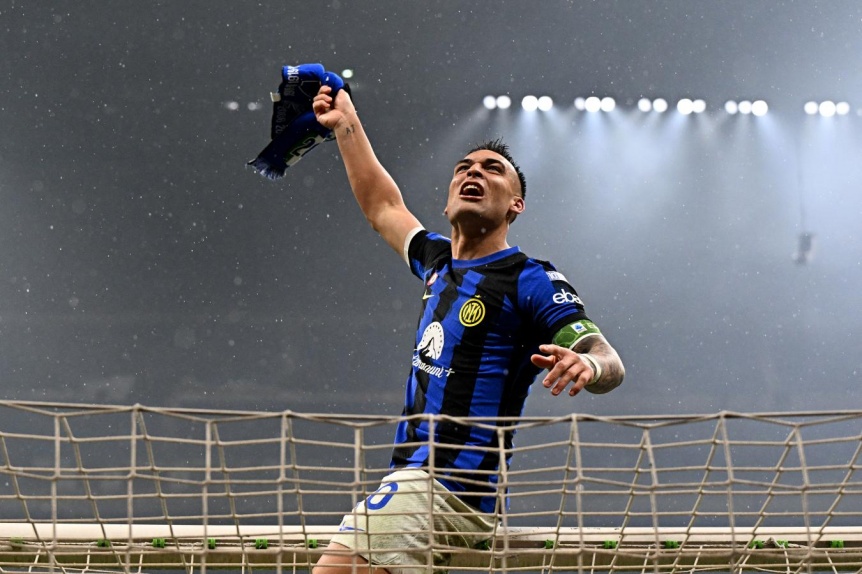 Inter le gan a Milan en San Siro y grit campen de la Serie A