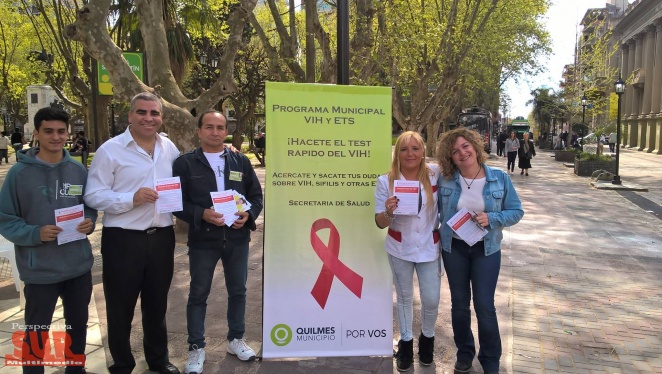 Jornada de testeo voluntario de VIH en Quilmes