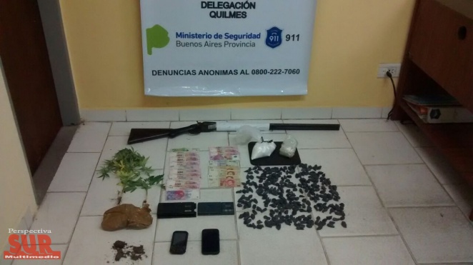 Dos malvivientes detenidos por venta de drogas en Quilmes y El Pato