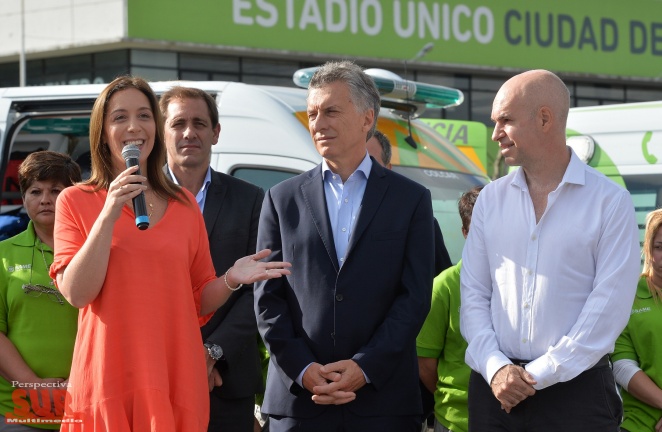 Molina particip del lanzamiento del SAME Provincia junto a Macri, Vidal y Larreta