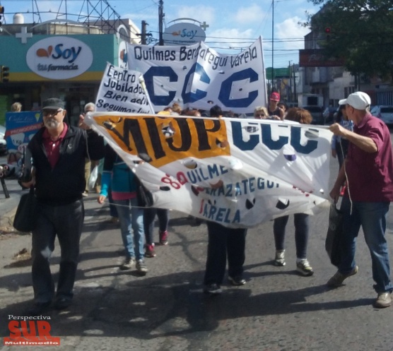 Centros de Jubilados del MIJP-CCC reclamaron en el PAMI Quilmes