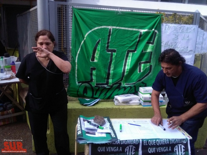 Protesta en el Hospital de Solano: Trabajadores recibieron donaciones de insumos