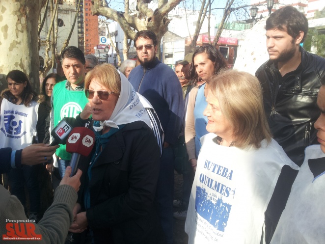 Madres de Plaza de Mayo de Quilmes repudiaron un intento de frenar su ronda