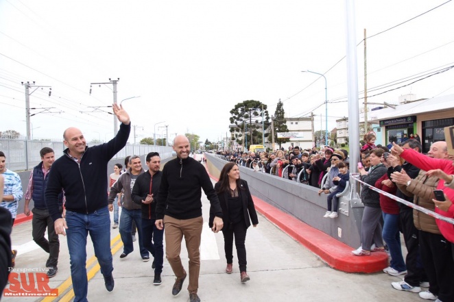 Dietrich y Molina inauguraron oficialmente el bajo vas de Ezpeleta