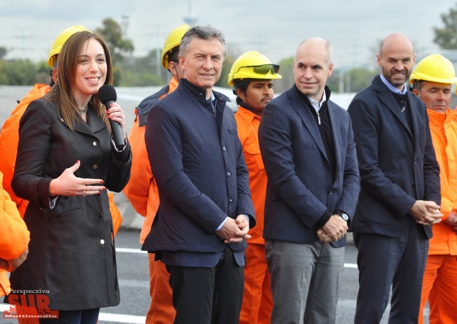 Macri, Vidal y Rodrguez Larreta inauguraron la segunda mano del puente de la noria