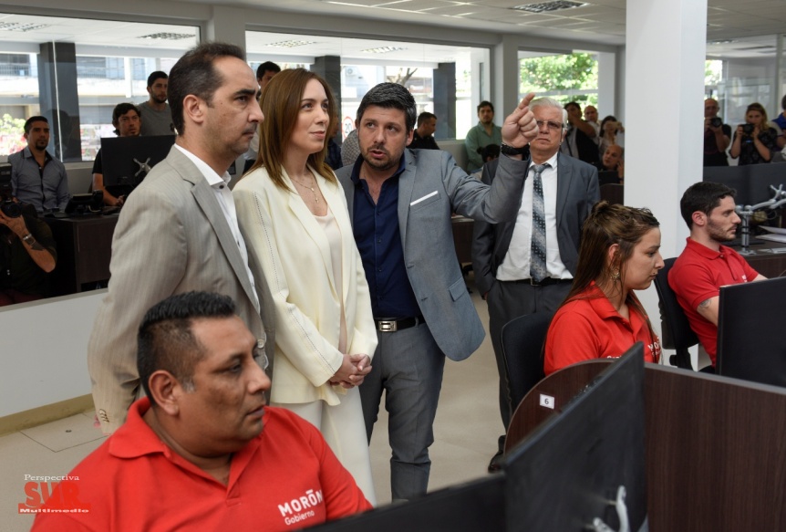 Vidal visit el nuevo centro de operaciones y monitoreo del partido de Morn