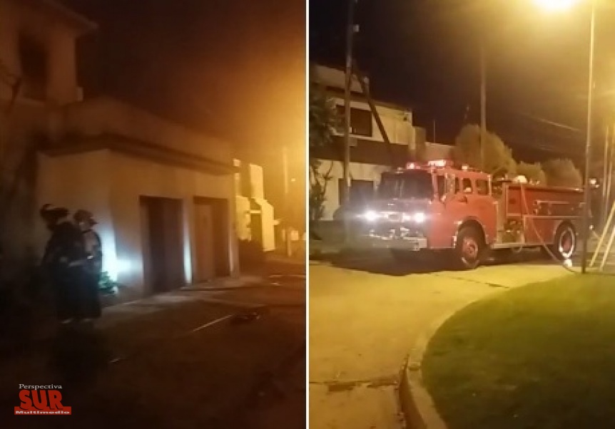 Se incendi una vivienda en Bernal: El propietario result con quemaduras