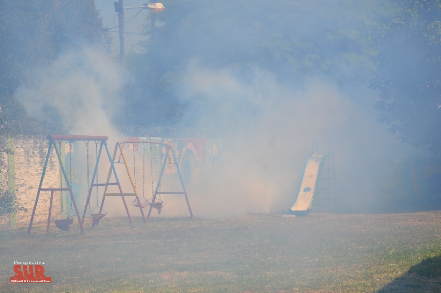 Fumigacin en jardines infantes municipales de Florencio Varela