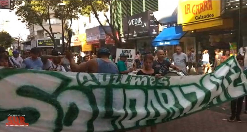 ATE Quilmes march por la ciudad reclamando la reincorporacin de 103 municipales