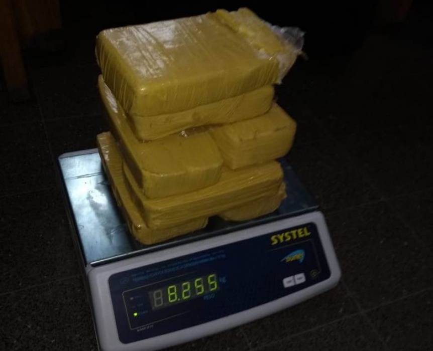 Ms de 8 kilos de cocana hallados dentro del Penal de Varela