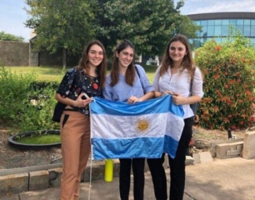 Tres alumnas de Berazategui representaron al pas en una escuela espacial de la NASA