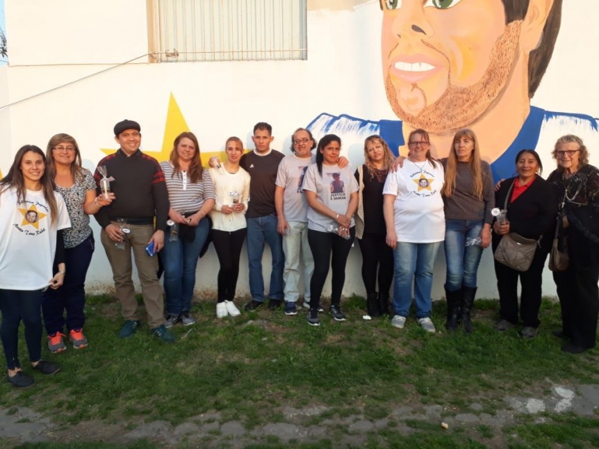 Pintaron en Quilmes Oeste un mural recordando a las vctimas de delitos viales