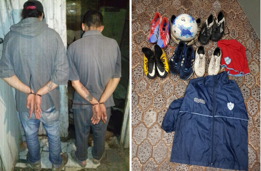 Dos detenidos acusados de robar indumentaria de Los Mates