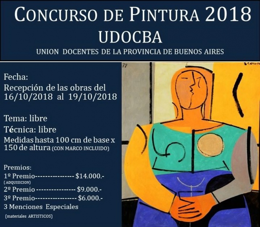 Reciben hasta el viernes trabajos para el concurso de pintura de UDOCBA