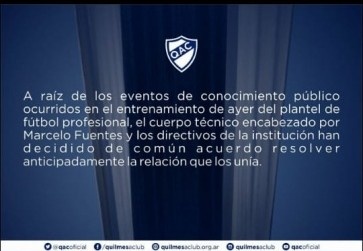 Confirmado: Marcelo Fuentes se fue del QAC y Leonardo Lemos lo reemplaza
