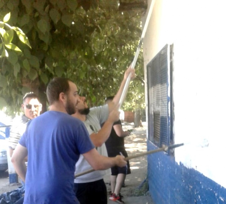 Jornada de voluntariado en el Club San Nicols de Florencio Varela