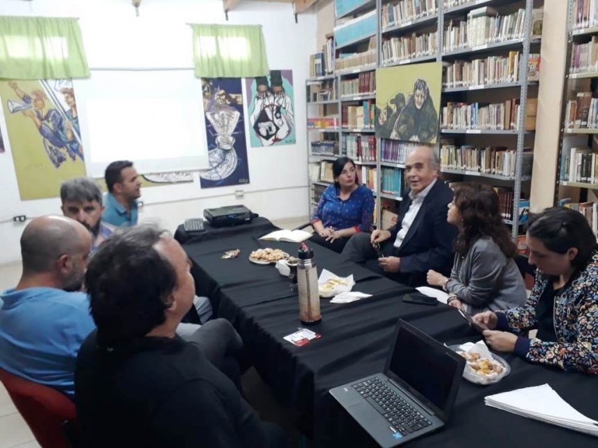 Bibliotecas de Lans se reunieron con CONABIP y la secretara de Cultura en Monte Chingolo