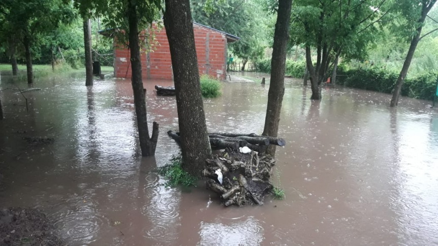 La inundacin tambin golpe en Berazategui