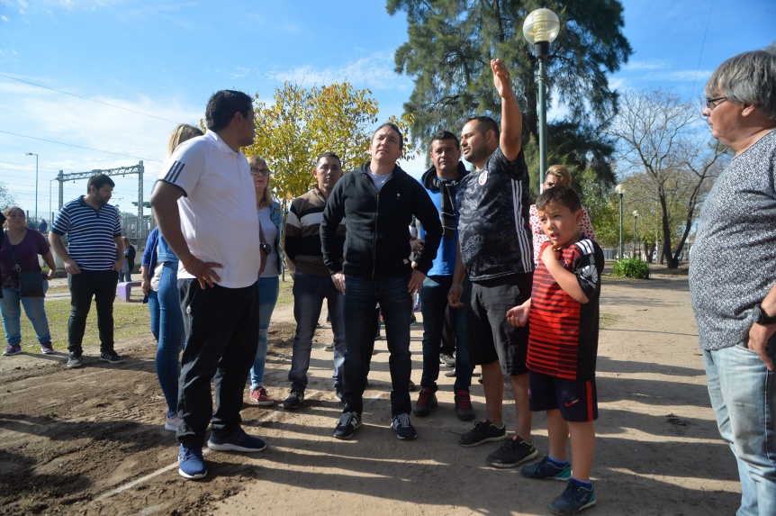 El intendente Watson examin tareas de mejoras en Villa Argentina