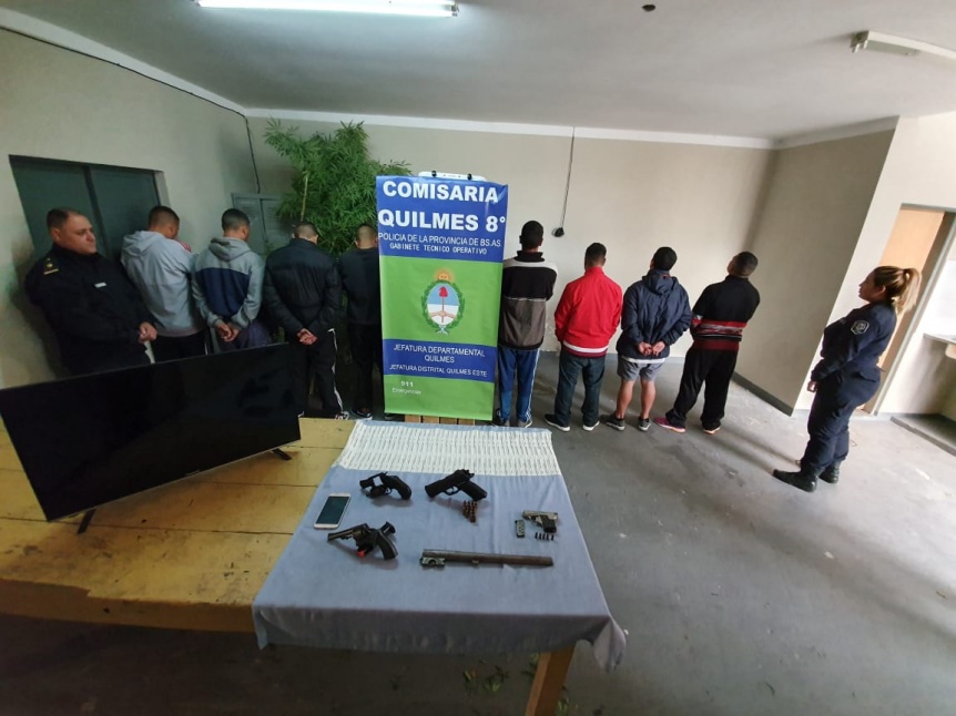 Desbaratan banda de nueve peligrosos delincuentes en Monte Matadero