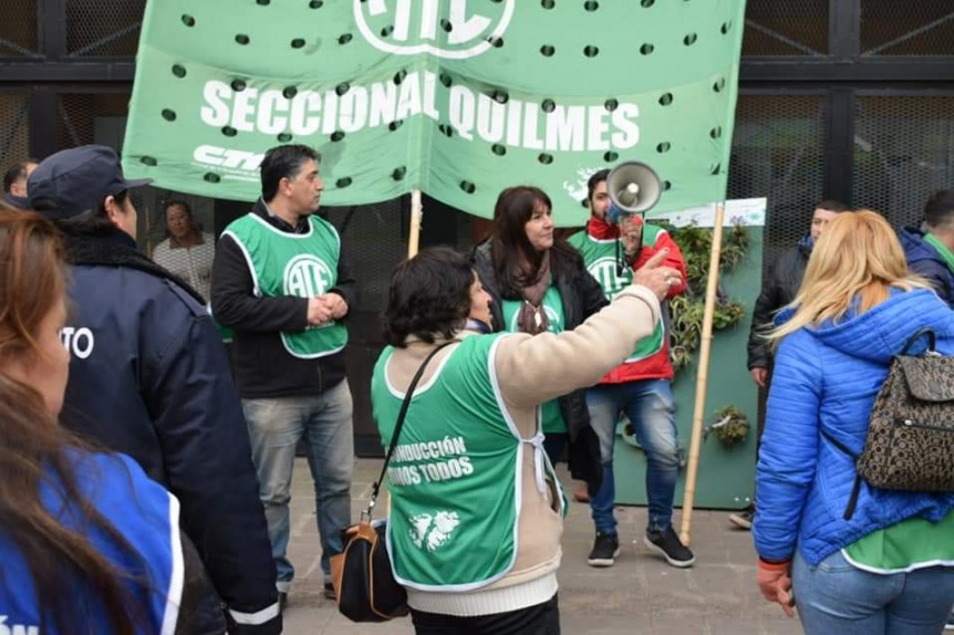 ATE hizo un reclamo en la Municipalidad de Quilmes