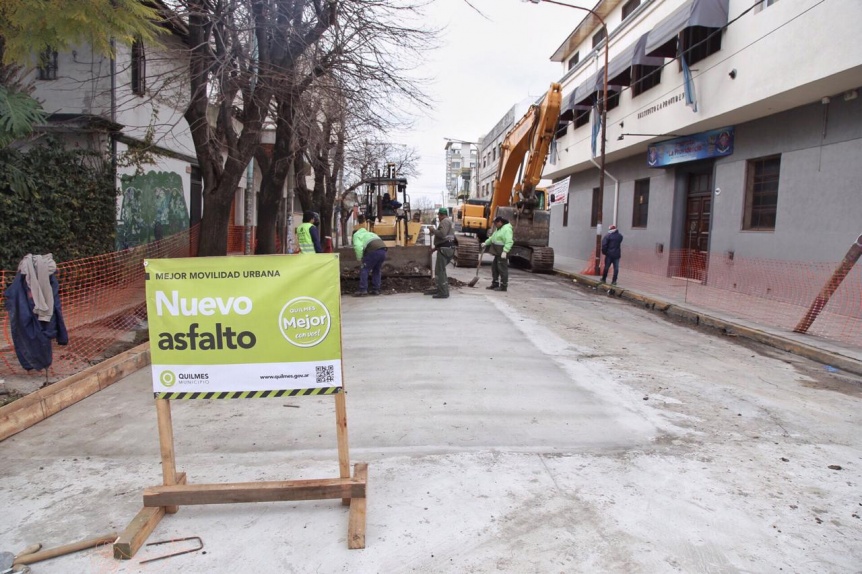 Molina implementa una intervencin integral en las calles de Quilmes