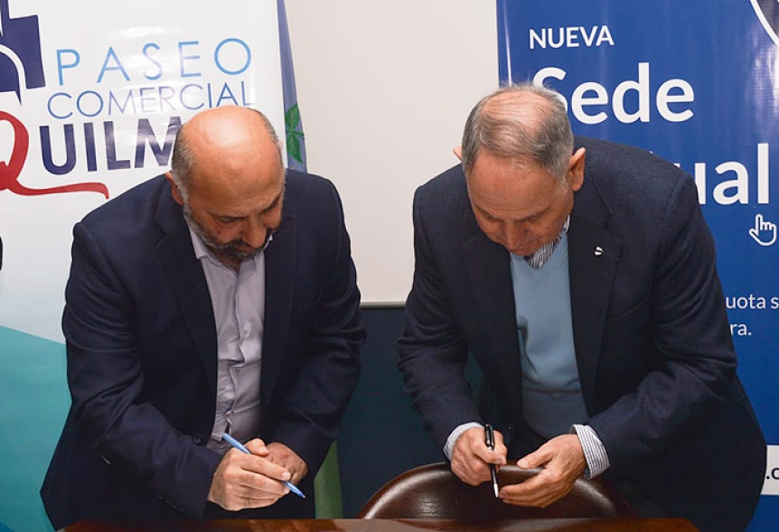 Se firm un convenio con el Paseo Comercial Quilmes