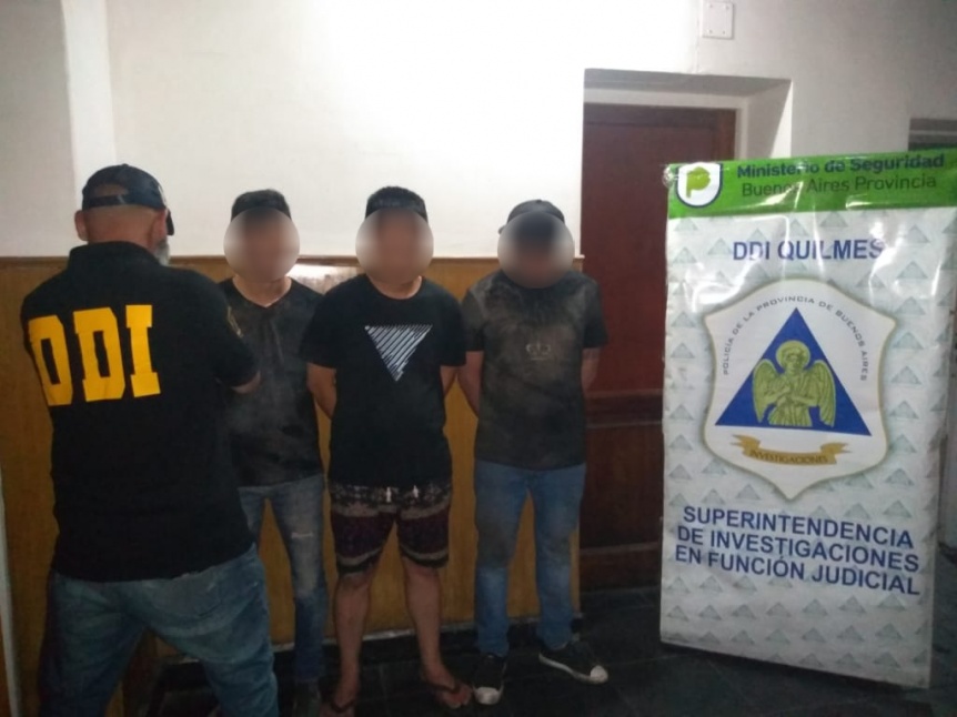 Tres detenidos por extorsiones a supermercados de Quilmes