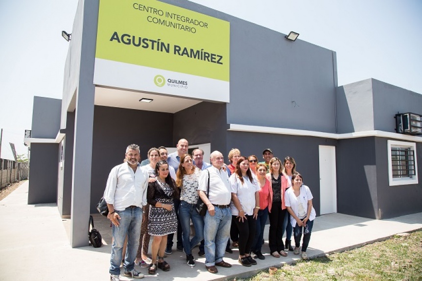 Molina recorri la obra de ampliacin y puesta en valor del Centro de Salud CIC Agustn Ramrez