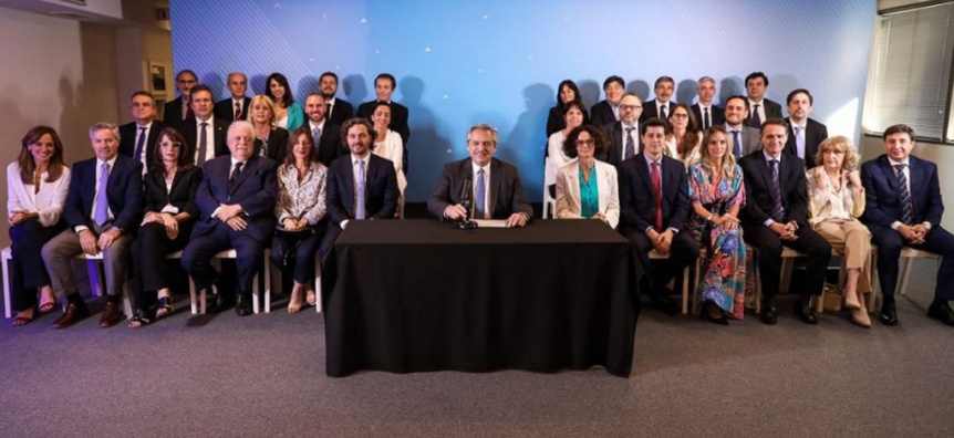 Alberto Fernndez present a su Gabinete de ministros