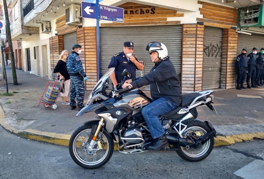 Berni supervis los controles policiales en zonas bancarias de La Matanza