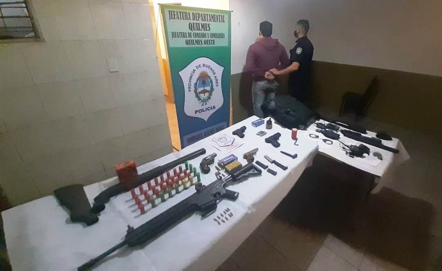 Cay sujeto que proveera armas a delincuentes en Quilmes Oeste