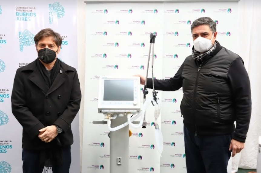 Kicillof entreg respiradores en Vicente Lpez: Trabajamos para cuidar a los bonaerenses