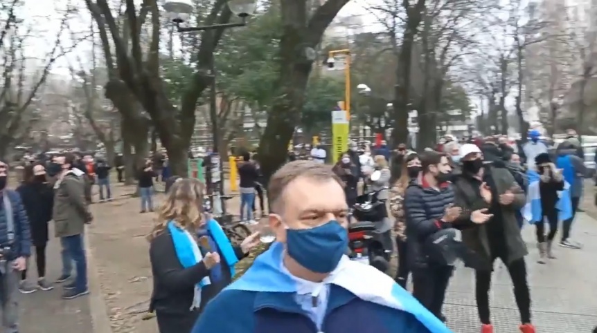 Ruidosa protesta en reclamo de seguridad en Quilmes