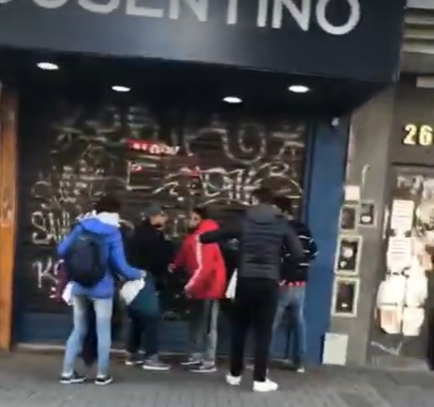 Pelea callejera en Rivadavia tras intento de robo a vendedor ambulante