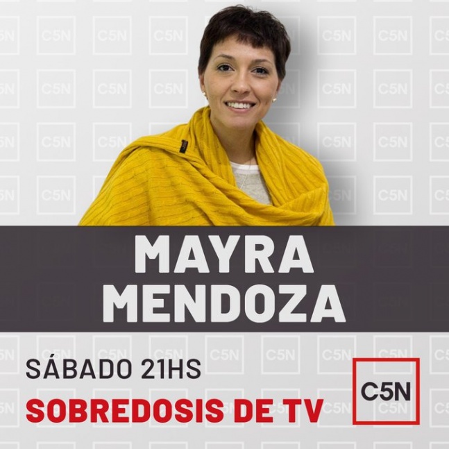 Esta noche Mayra Mendoza participar del programa Sobredosis de TV