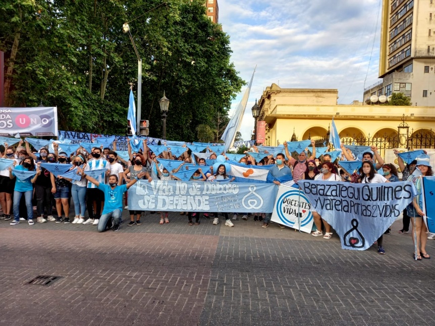 Marcha por las Dos Vidas de Berazategui y Quilmes centro
